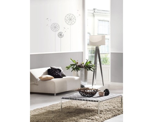 Tatouage mural autocollant Dandelion 14-pc. 100x70 cm