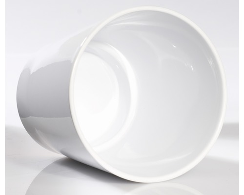 Weißer Pflanztopf aus Keramik