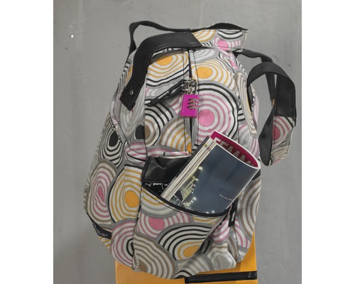 Sac à dos à motifs avec un cadenas