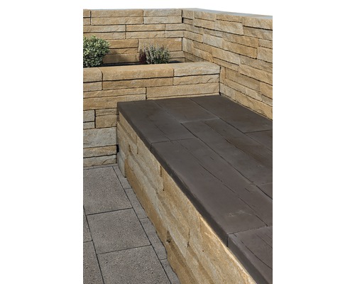 Beton Holzbohle Madera braun 90 x 25 x 4,5 cm Beton Holzbohle Madera braun 90 x 25 x 4,5 cm