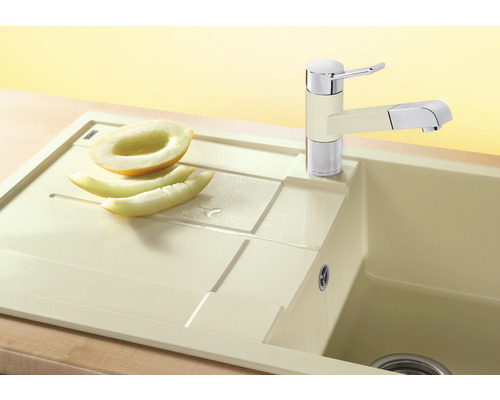 Évier avec robinet et melon