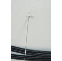Fixation au plafond avec suspension par câble métallique
