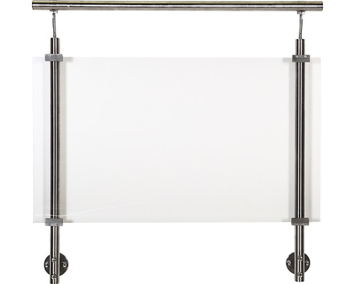 Sichtschutz mit Befestigungsstangen aus Metall