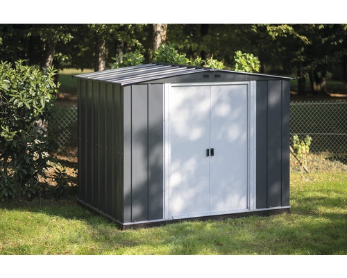 Gerätehaus SPACEMAKER 8x6 247,7 x 174,6 cm anthrazit - HORNBACH | Geräteschuppen