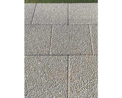 Espace extérieur avec dalles de terrasse en pierre