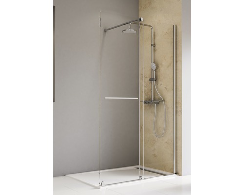 Walk In Schulte TouraPlus 120 cm verre transparent couleur du profilé chrome