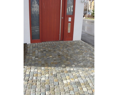 Pavé carré Luserna Gneis mélange gris 6 cm -8x6 cm - 8x6 cm - 8 cm