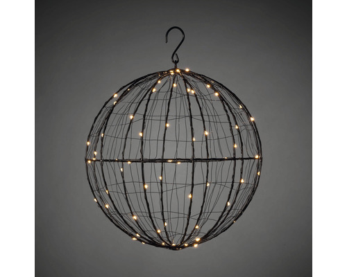 Lampe suspendue décorative en forme de boule avec petites lumières
