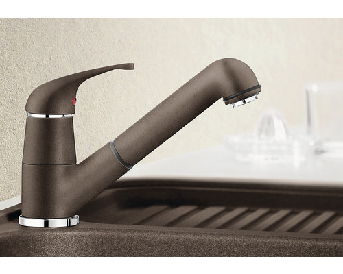 Robinet de cuisine au design brossé