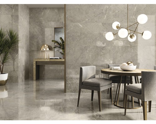 Carrelage sol et mur Anden Bone beige poli 60x120 cm