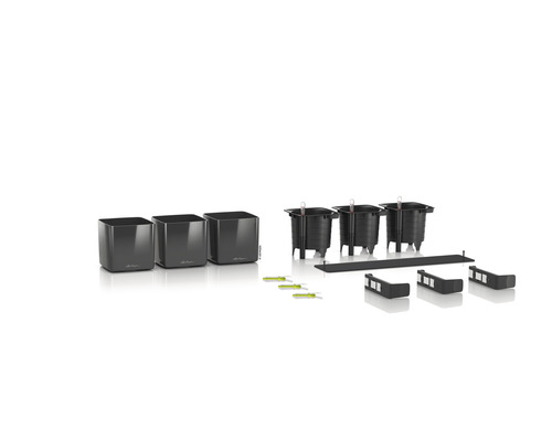 Kit complet de bac à plantes avec inserts, indicateurs de niveau d''eau et accessoires