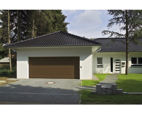 ARON Classic Garagentor Sektionaltor 2375x2125 mm RAL 8028 terrabraun inkl. Garagentorantrieb, 2-Tasten Handsender RSC2 ARON Classic Garagentor Sektionaltor 2375x2125 mm RAL 8028 terrabraun inkl. Garagentorantrieb, 2-Tasten Handsender RSC2