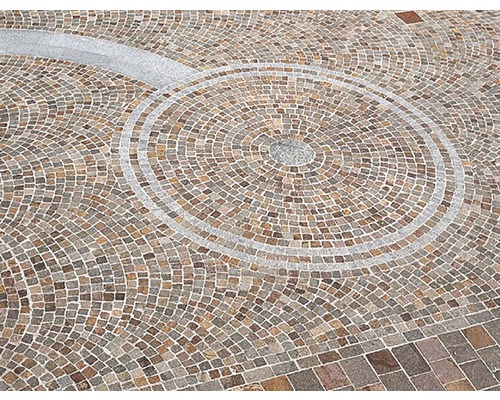 Pavés avec motif circulaire