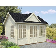 Abri de jardin Palmako Claudia 11,5 m² avec plancher 444 x 354 cm naturel
