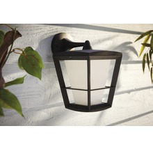 Wandleuchte für den Aussenbereich mit klarem Lampenschirm