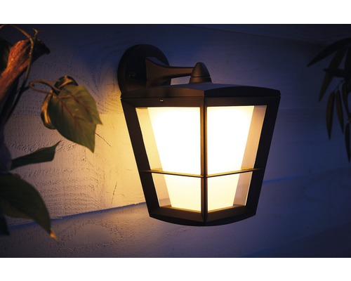 Beleuchtete Wandleuchte für den Aussenbereich