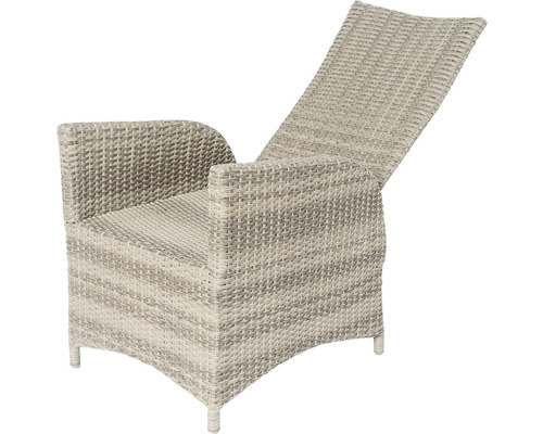 Gartensessel aus Polyrattan mit verstellbarer Rückenlehne