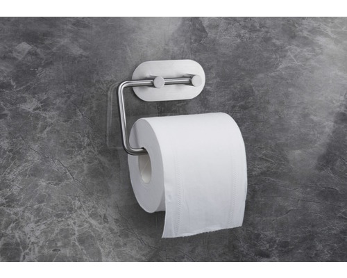 Toilettenpapierhalter aus Edelstahl mit Papierrolle