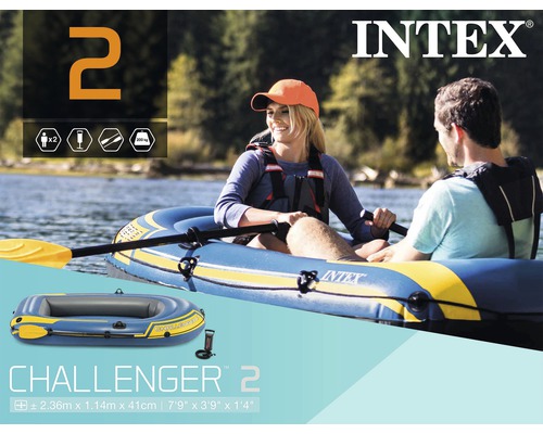 Bateau pneumatique Intex Challenger 2 pour deux personnes