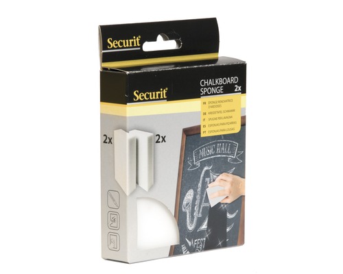 Securit Éponge pour tableau noir, lot de 2