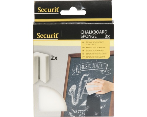 Securit Eponge pour tableau noir, lot de 2