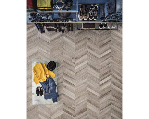 Dressing avec vêtements et accessoires dans un dressing bien rangé