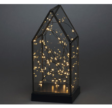 Lampe décorative en forme de maison avec guirlande lumineuse