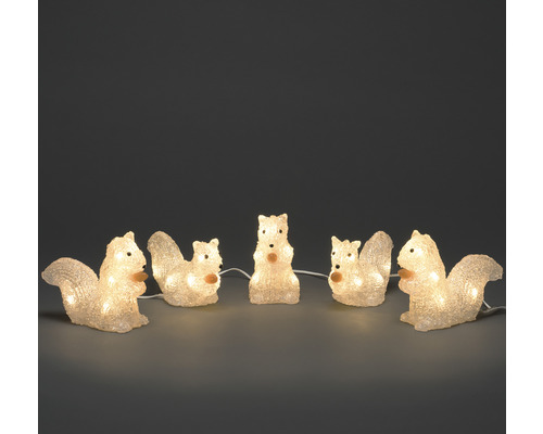 Guirlande lumineuse avec figurines d''écureuils