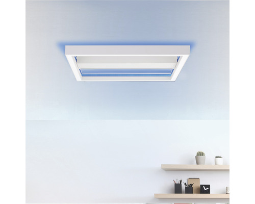 LED Deckenleuchte Icarus 38W RGB Metall Kunststoff weiss Ø 50cm inkl. Fernbedienung