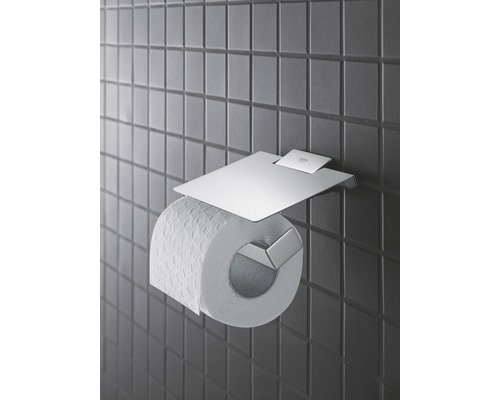 Support de papier toilette en métal avec rouleau de papier