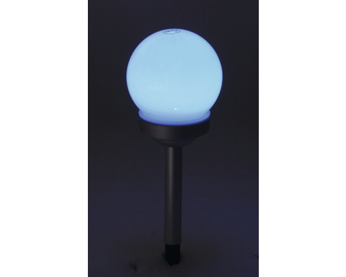 Boule de jardin lumineuse avec piquet de terre