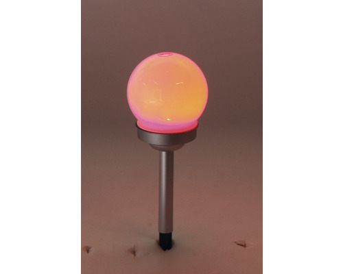 Lampe de jardin avec abat-jour sphérique et piquet de terre