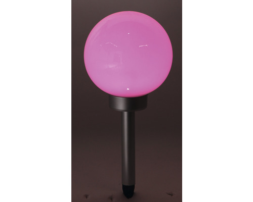 Luminaire de jardin avec piquet de terre et abat-jour sphérique