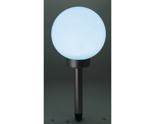 Luminaire de jardin avec forme sphérique et piquet de terre