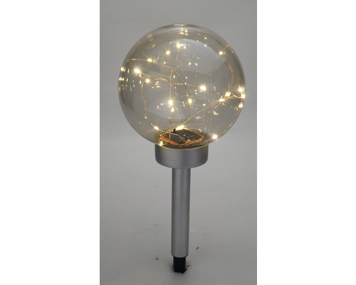 Lampe solaire avec boule et guirlande lumineuse pour le jardin