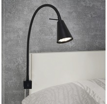 Wandleuchte Bett LED 5W schwarz-thumb-1