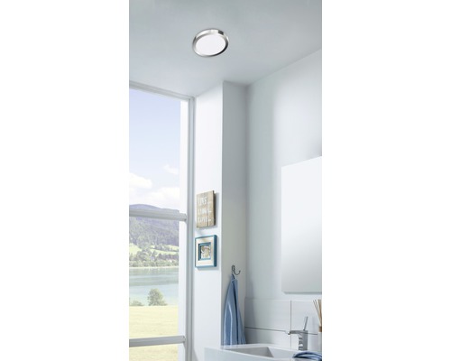 Plafonnier salle de bains LED IP44 21W 2000 lm 2700/4000 K, blanc chaud/blanc neutre Cool&Cosy chromé/blanc Ø 300 mm