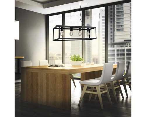 Suspension 4 ampoules L 75 cm noir Suspension 4 ampoules L 75 cm noir