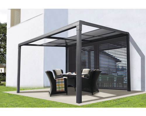 Pavillon Air II avec toit coulissant 392 x 305 x 262 cm anthracite