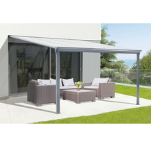 Terrassenüberdachung mit Sitzgruppe auf Terrasse