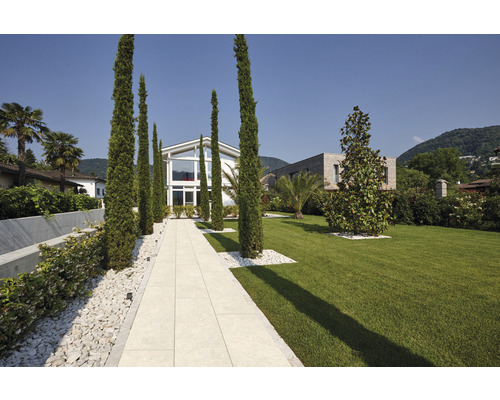 Feinsteinzeug Terrassenplatte Portland Ice rektifizierte Kante 180 x 40 x 2 cm Feinsteinzeug Terrassenplatte Portland Ice rektifizierte Kante 180 x 40 x 2 cm