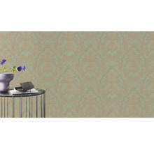 Papier peint avec motif damassé floral dans un style classique