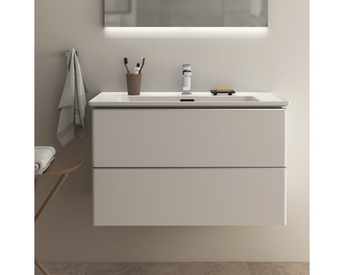 Meuble sous-lavabo avec deux tiroirs dans la salle de bain