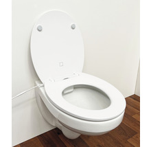 Wandhängendes Dusch-WC mit geöffnetem Deckel