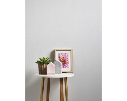 Décoration avec plante d''intérieur, cadre photo et figurines décoratives sur table d''appoint