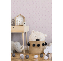 Papier peint intissé 35854-1 jouet rose