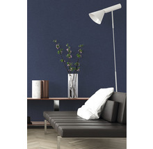 Vliestapete 37431-3 New Walls Uni textil blau