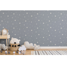Papier peint intissé 32440-3 Day 'n' Night étoiles bleu gris