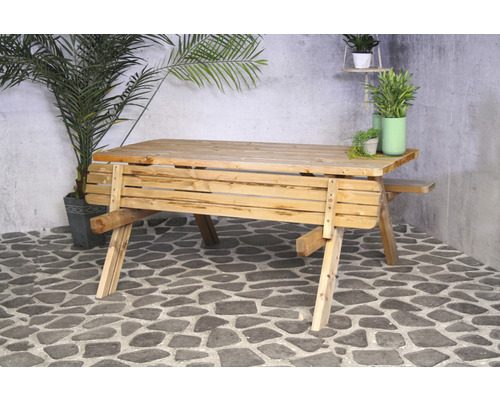 Table de pique-nique en bois pour le jardin ou la terrasse