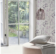 Vliestapete 113362 Laura Ashley Wild Meadow Lila